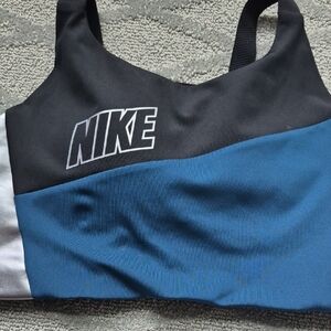 Nike Black and Blue Sports Bra